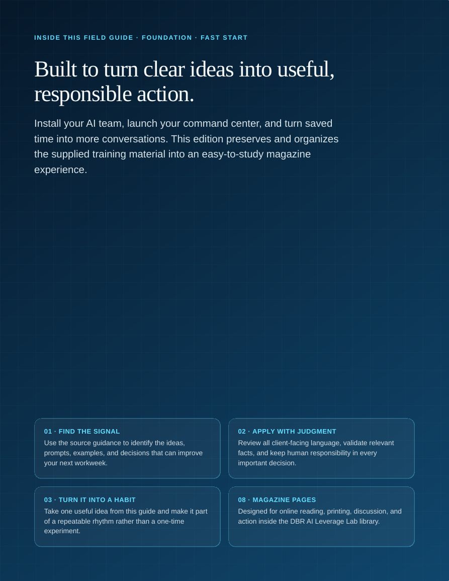 AI for Reps: The Fast Start Playbook · page 2