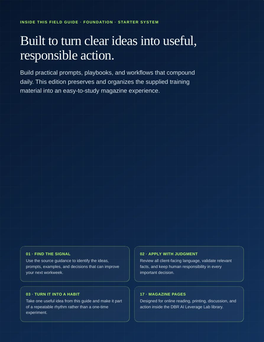 The AI Leverage Starter Guide · page 2