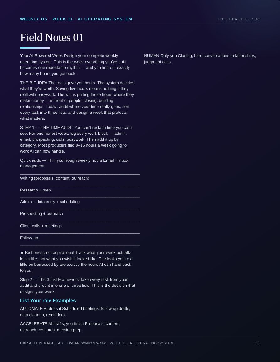 The AI-Powered Week · page 3
