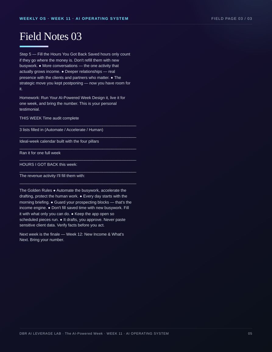 The AI-Powered Week · page 5