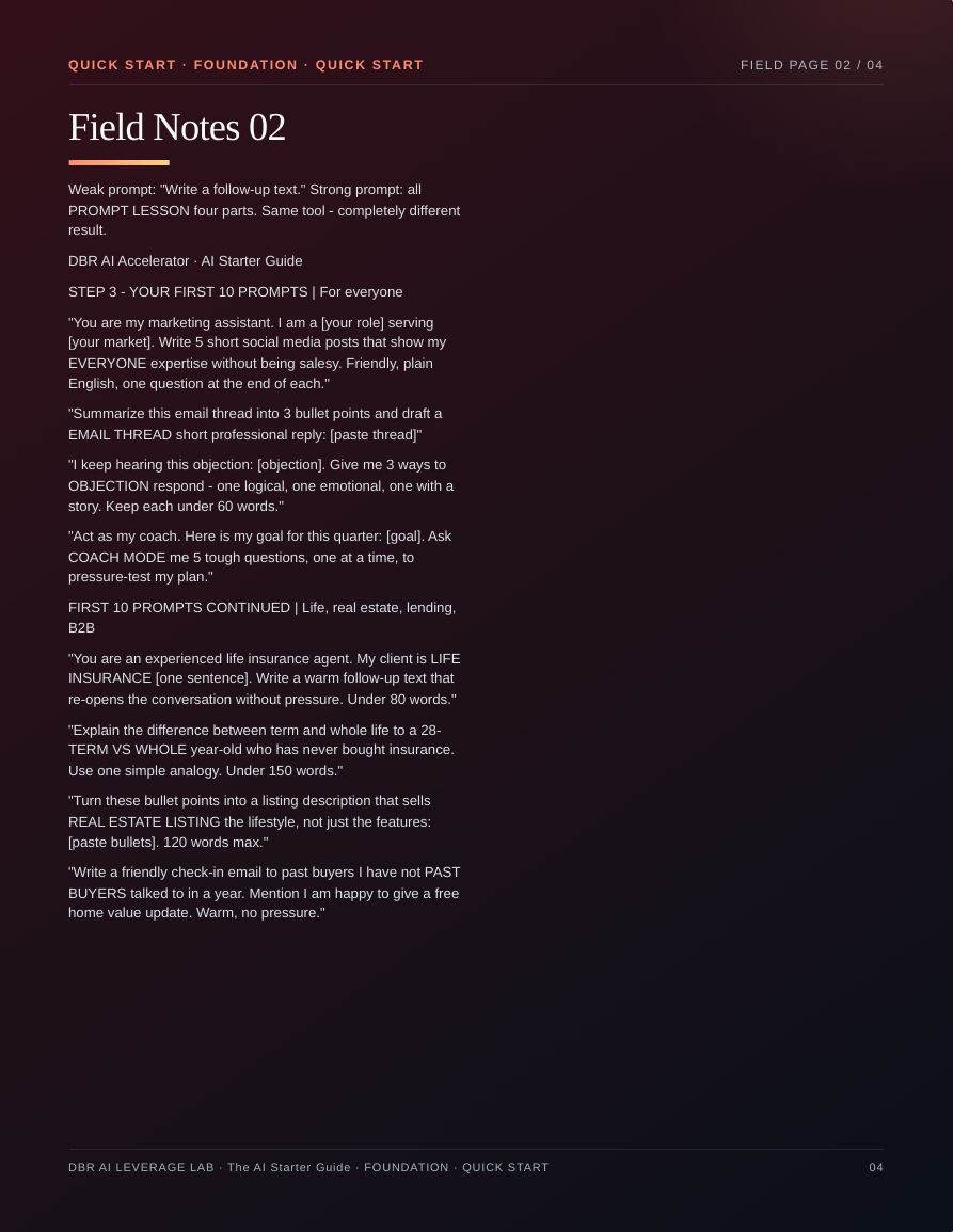 The AI Starter Guide · page 4