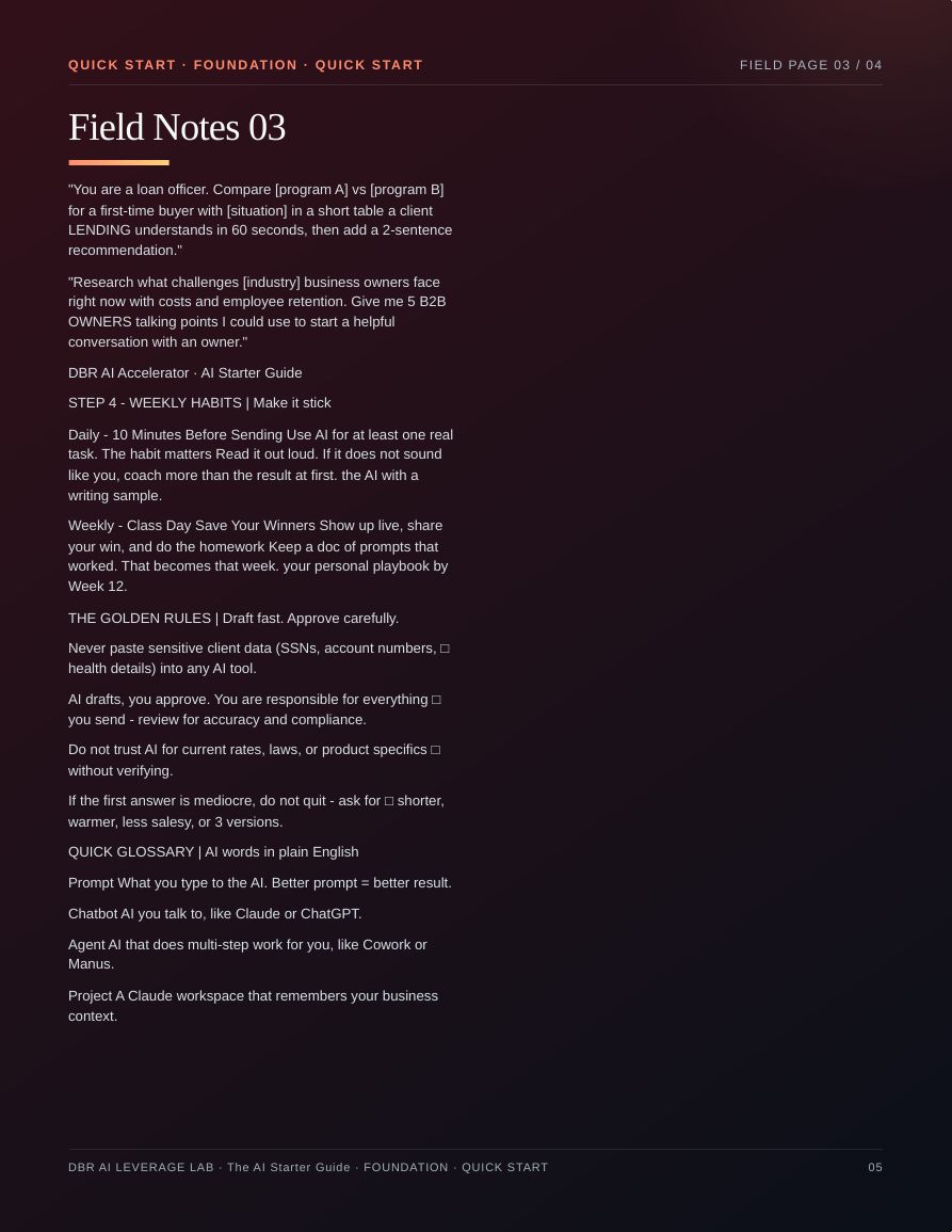 The AI Starter Guide · page 5