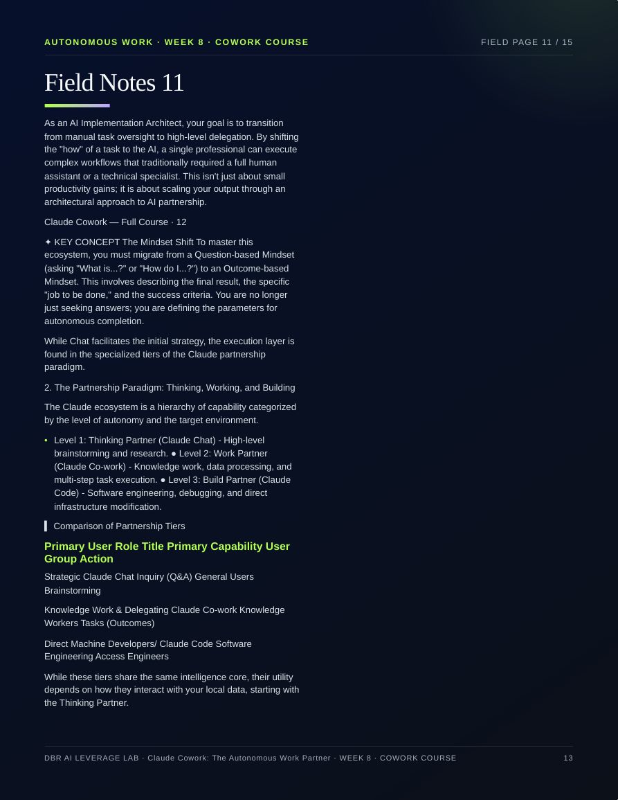 Claude Cowork: The Autonomous Work Partner · page 13