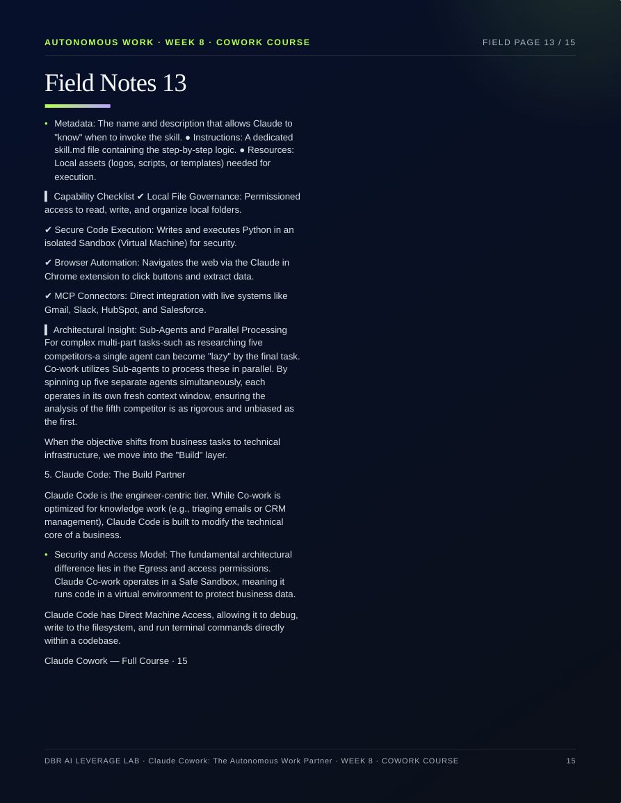 Claude Cowork: The Autonomous Work Partner · page 15