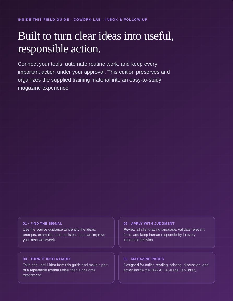 Claude Cowork: From Inbox to Follow-Up · page 2