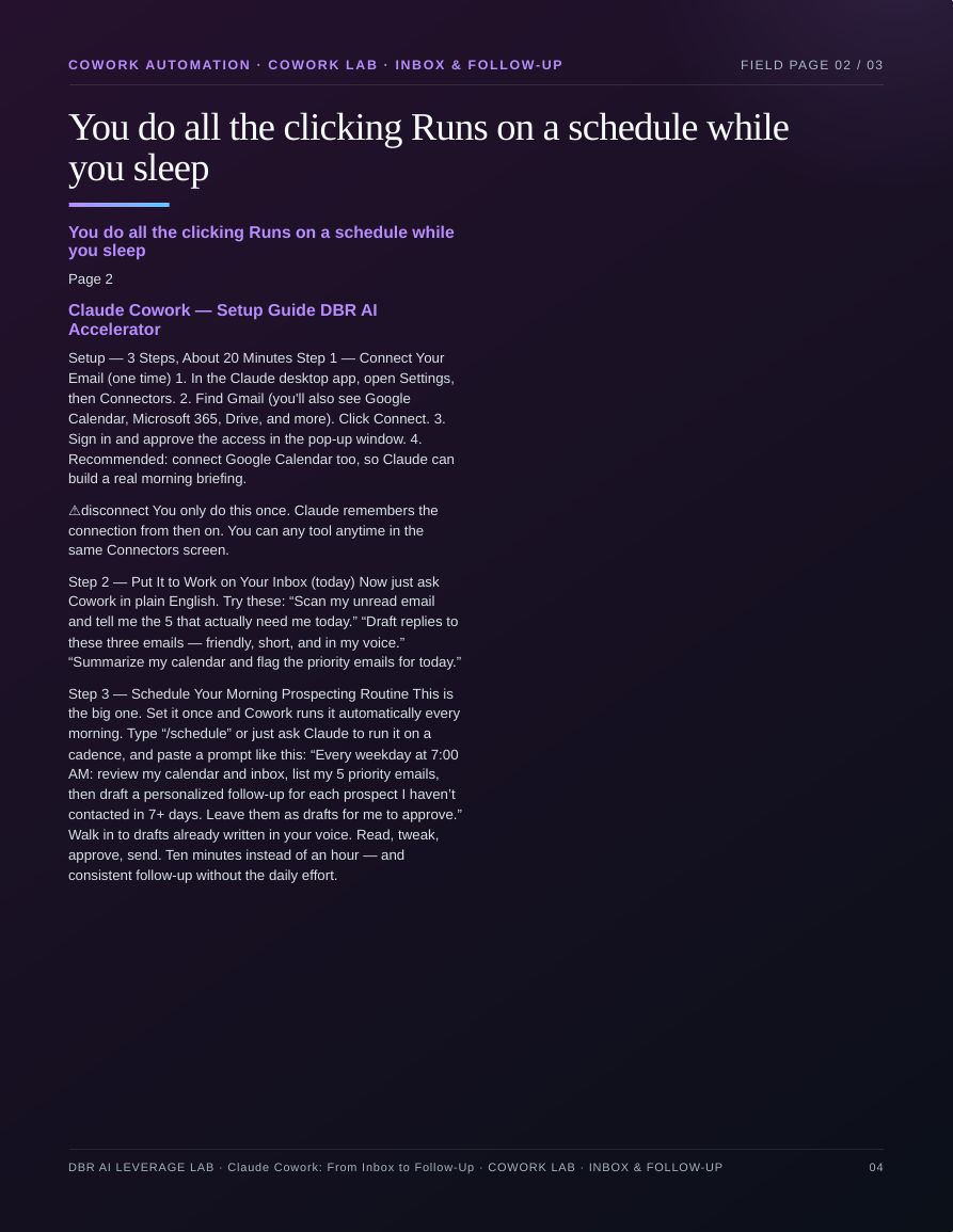 Claude Cowork: From Inbox to Follow-Up · page 4