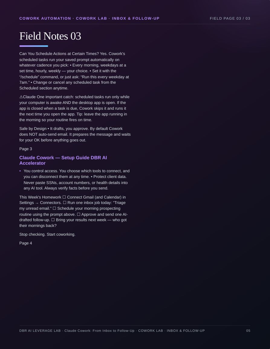 Claude Cowork: From Inbox to Follow-Up · page 5