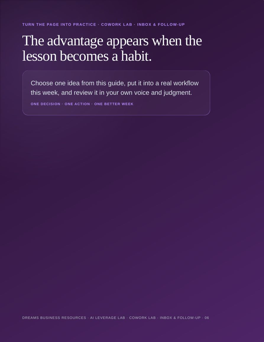 Claude Cowork: From Inbox to Follow-Up · page 6