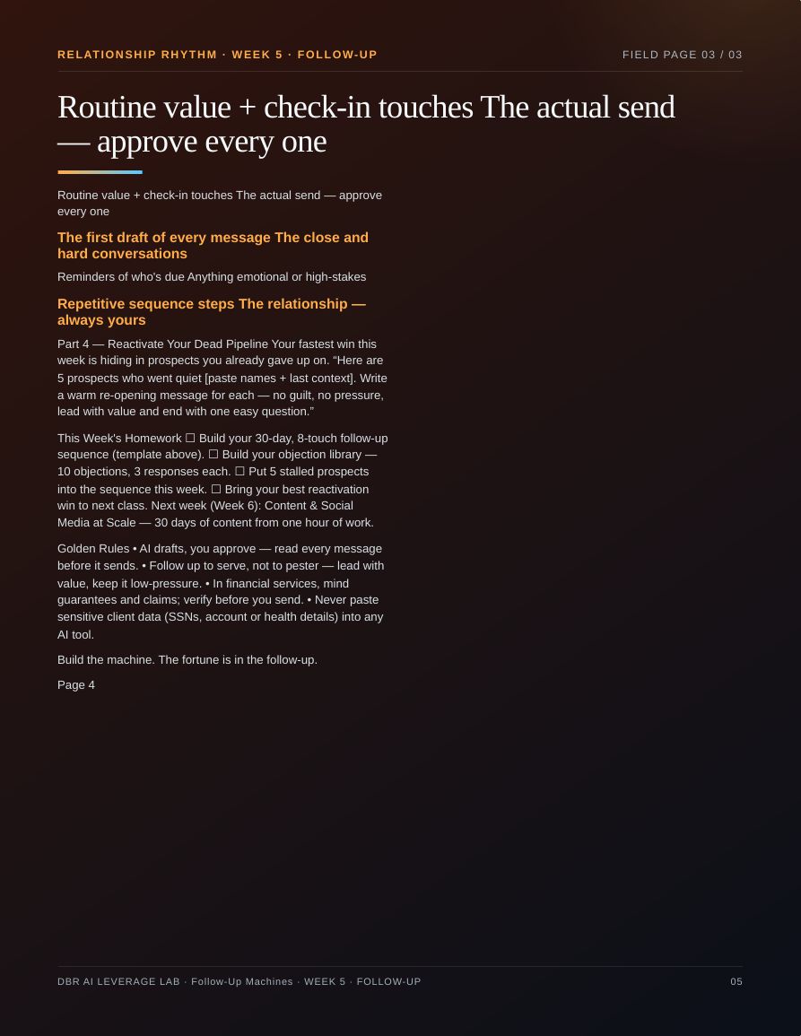 Follow-Up Machines · page 5