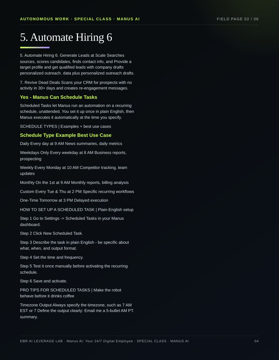 Manus AI: Your 24/7 Digital Employee · page 4