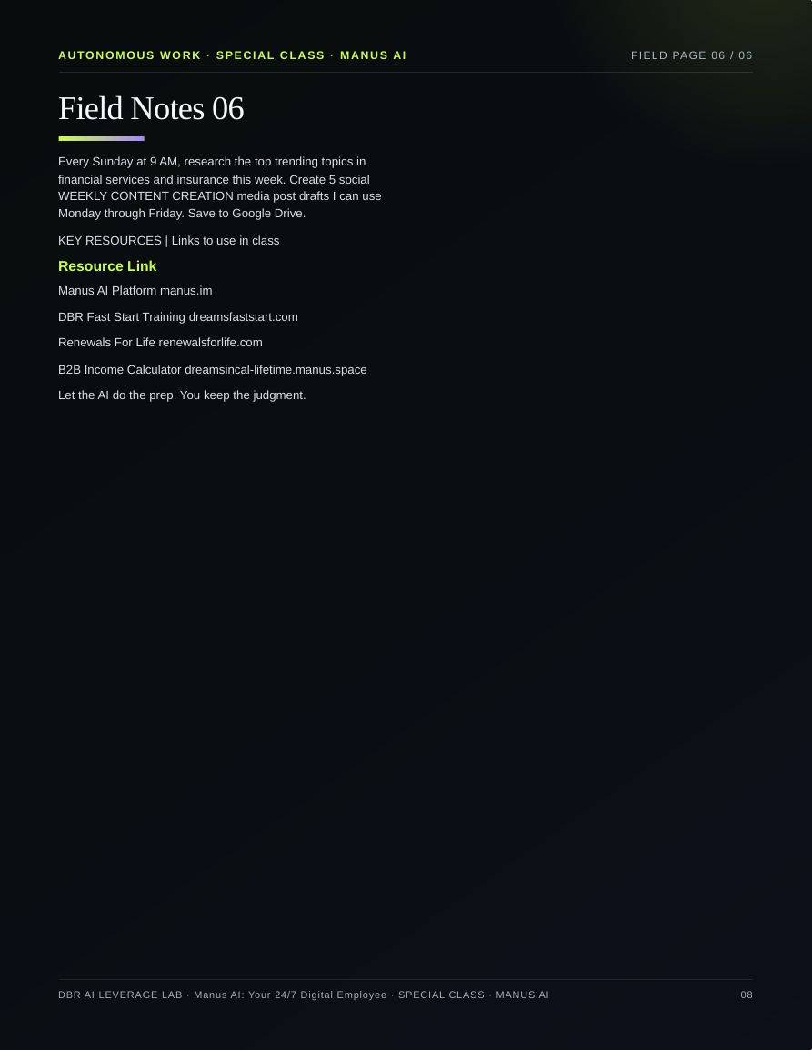 Manus AI: Your 24/7 Digital Employee · page 8
