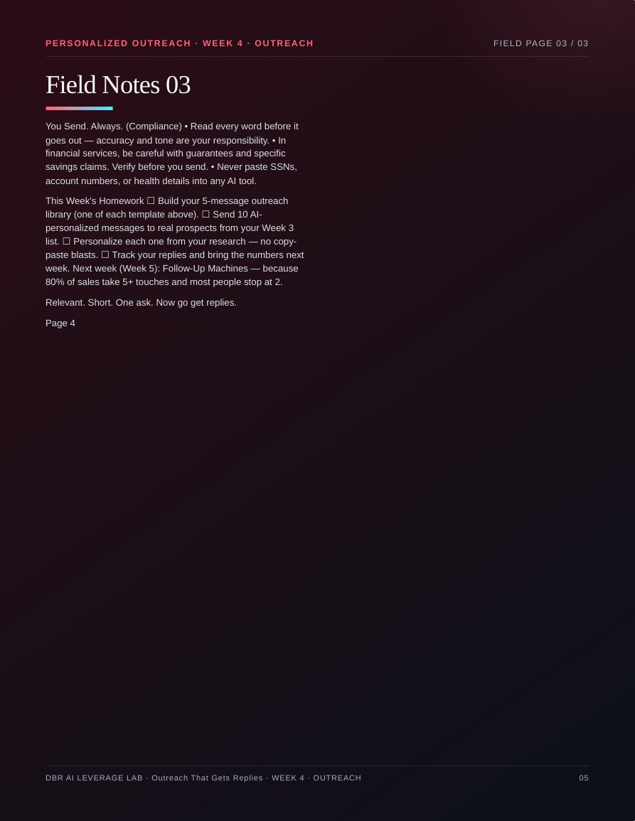 Outreach That Gets Replies · page 5