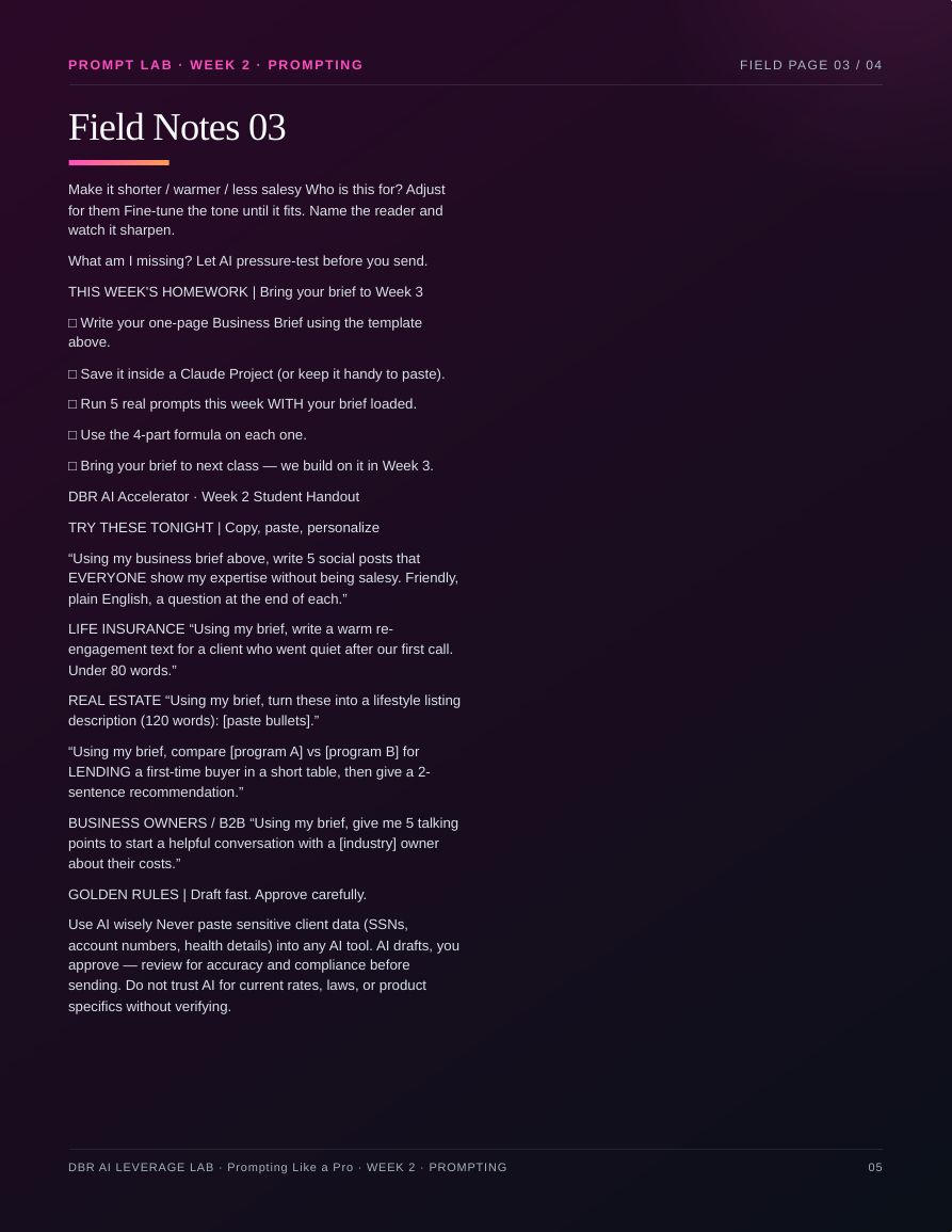 Prompting Like a Pro · page 5