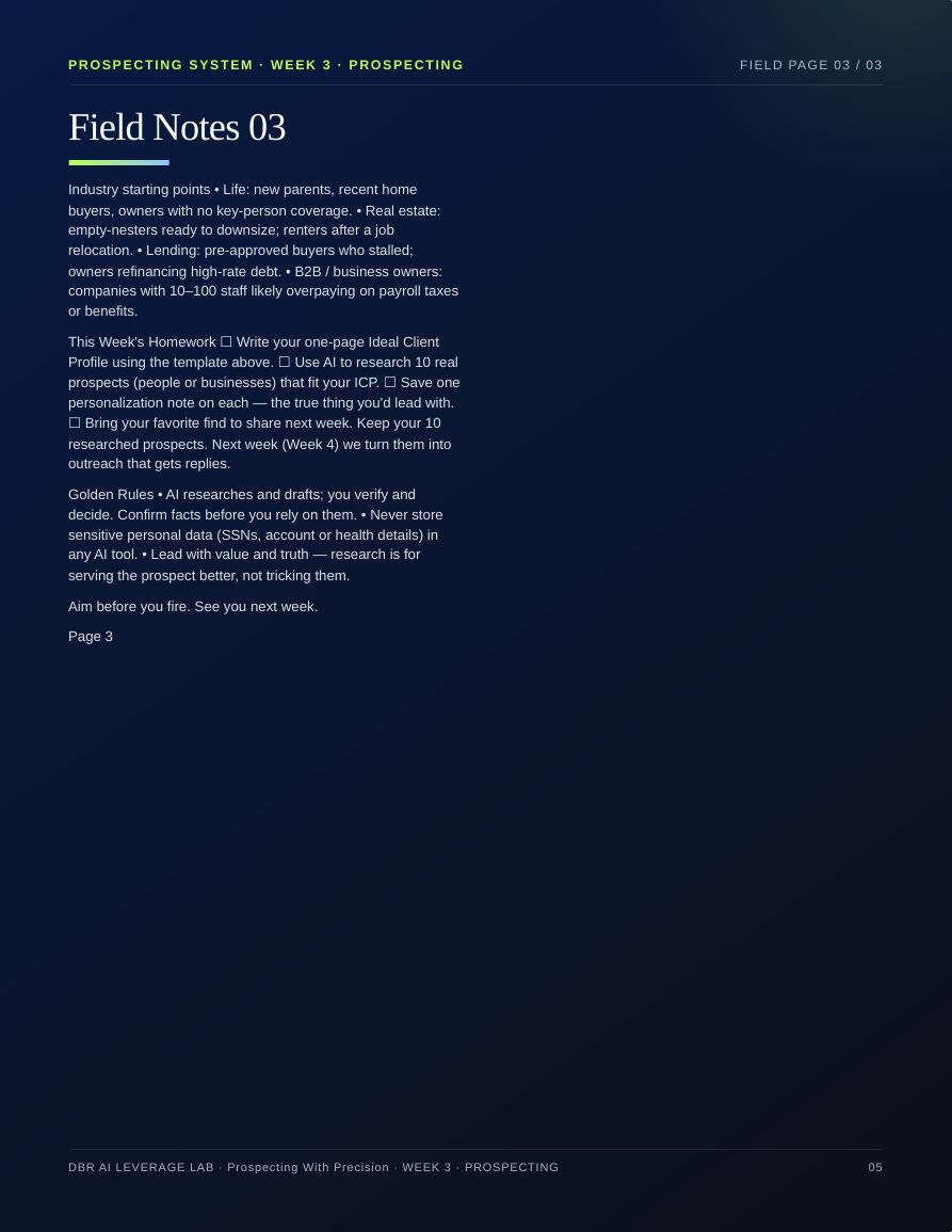 Prospecting With Precision · page 5