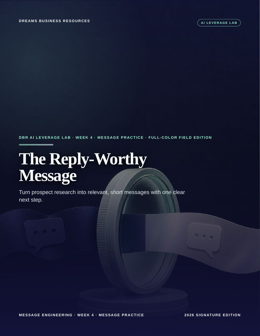 The Reply-Worthy Message · page 1
