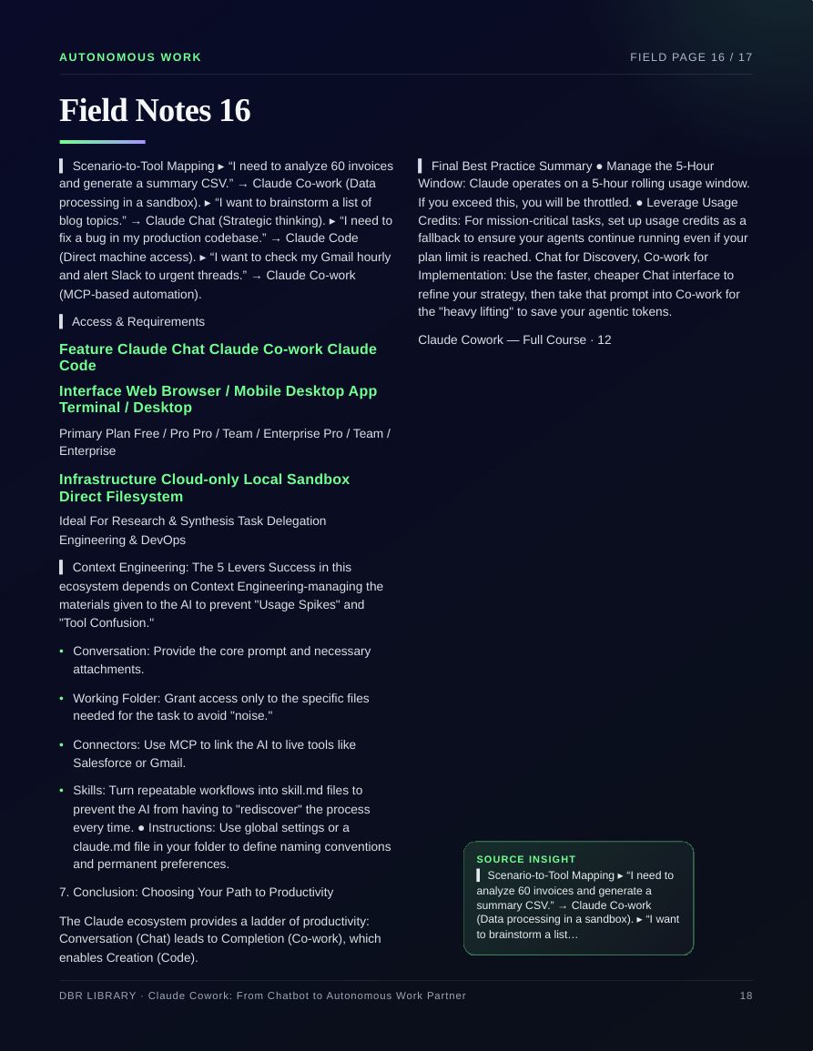 Claude Cowork: From Chatbot to Autonomous Work Partner · page 18