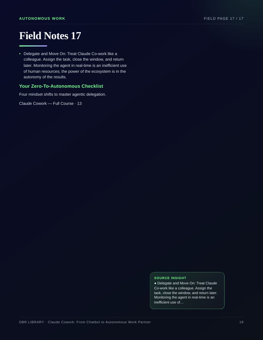 Claude Cowork: From Chatbot to Autonomous Work Partner · page 19