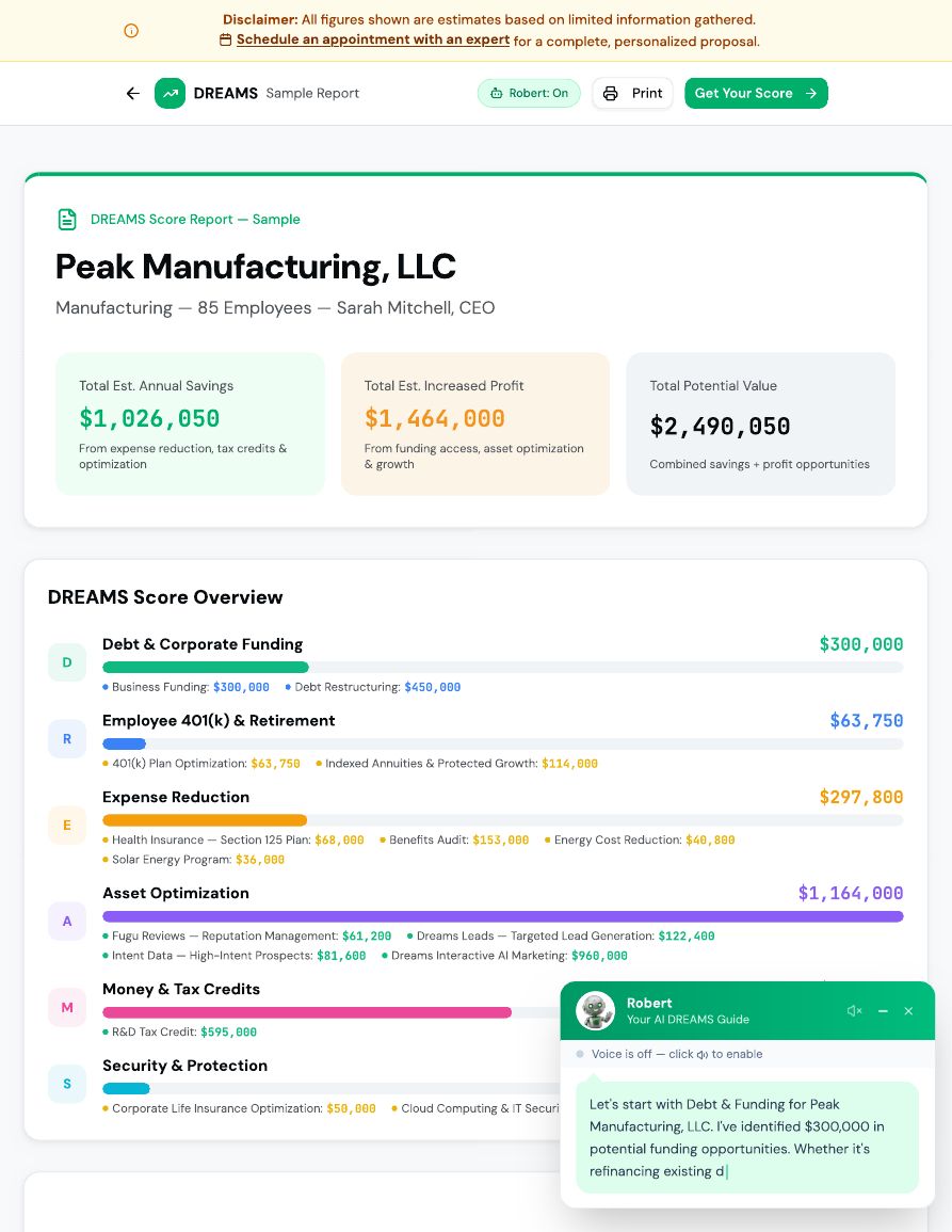 DREAMS Score for Business · page 4