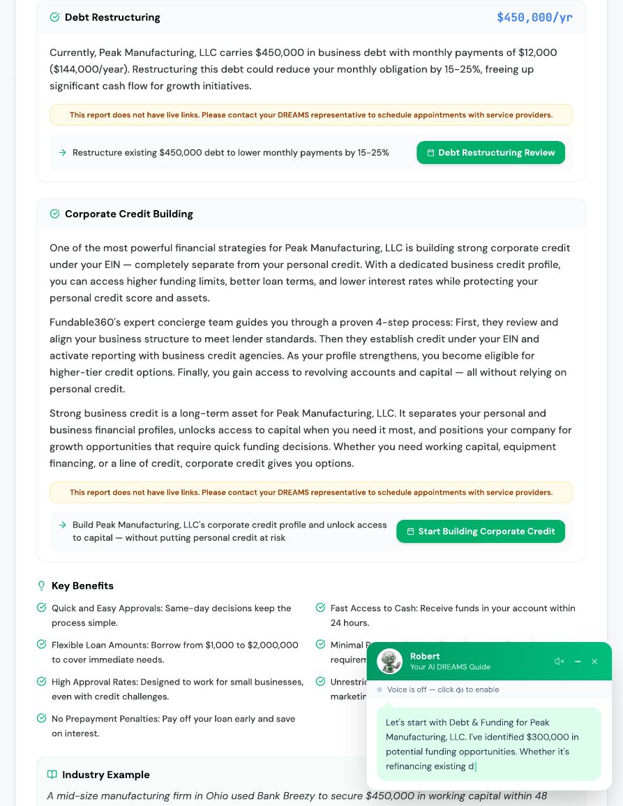 DREAMS Score for Business · page 6