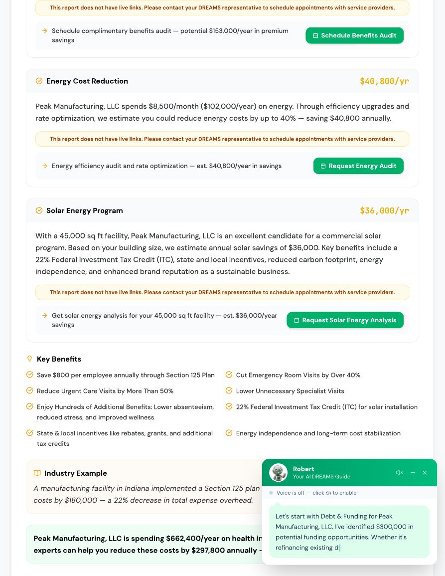 DREAMS Score for Business · page 12