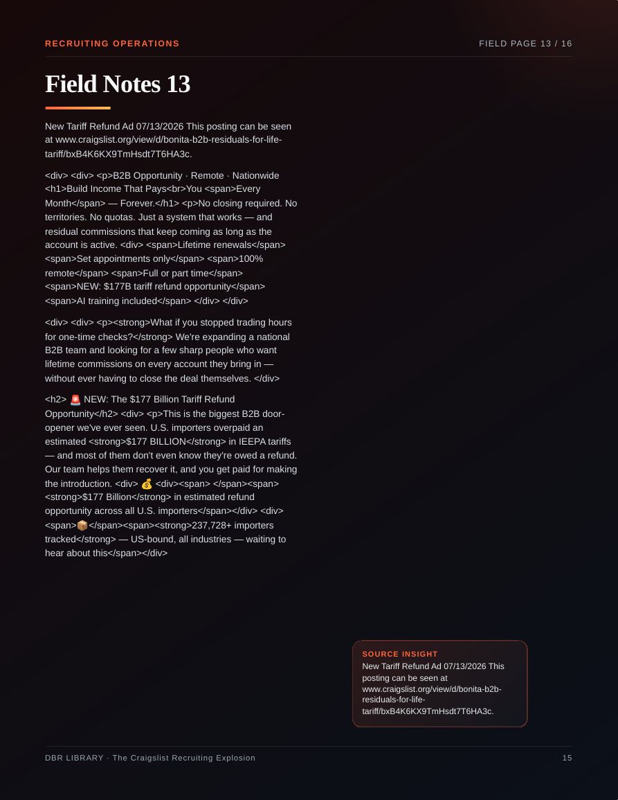 The Craigslist Recruiting Explosion · page 15