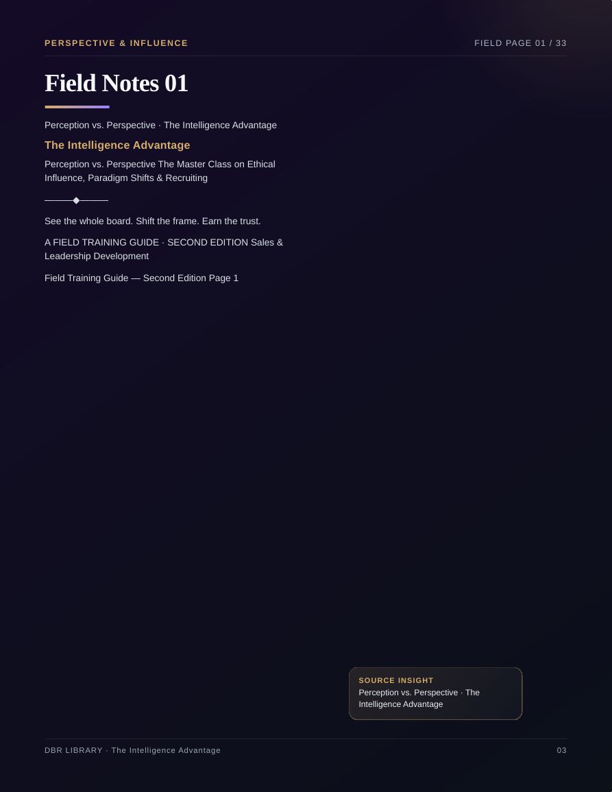 The Intelligence Advantage · page 3