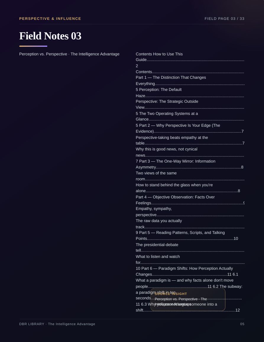 The Intelligence Advantage · page 5