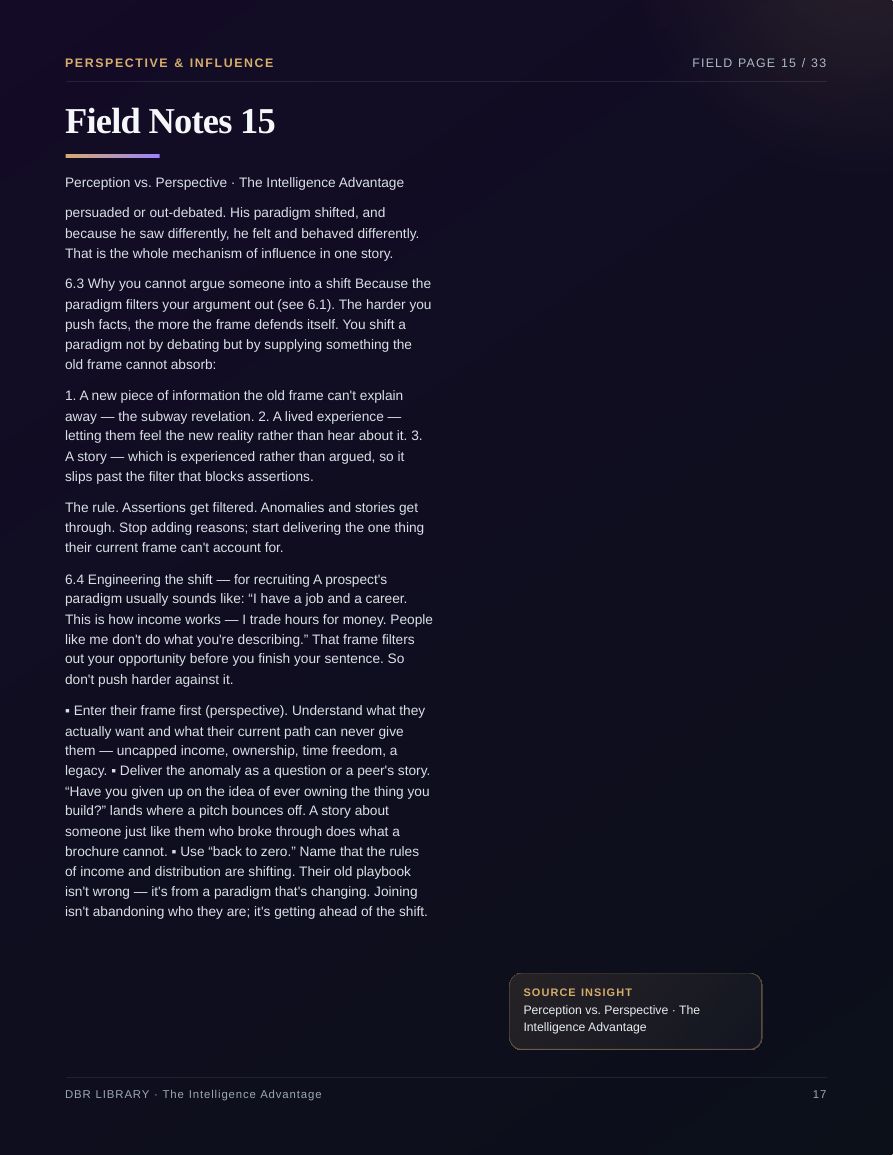 The Intelligence Advantage · page 17