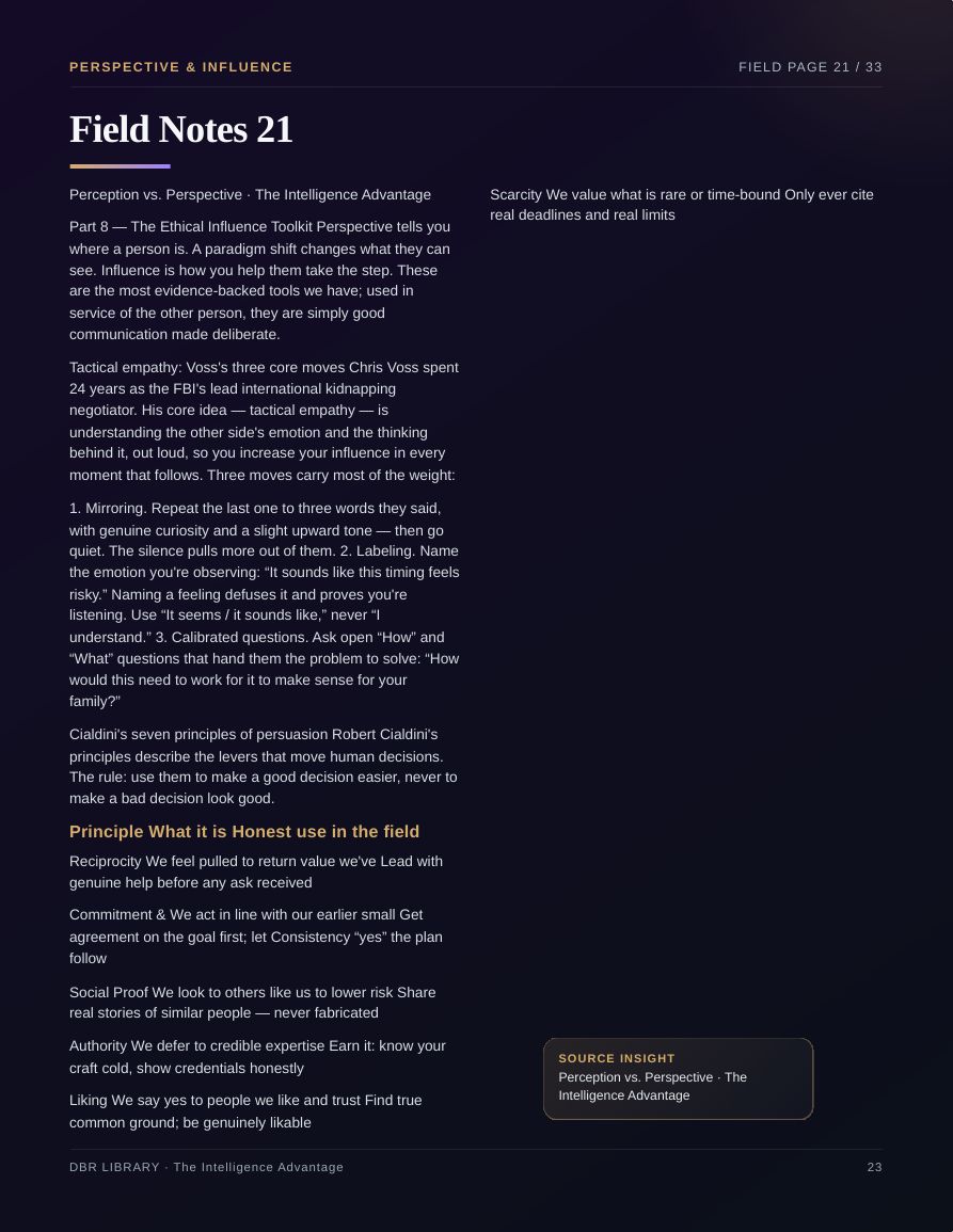 The Intelligence Advantage · page 23