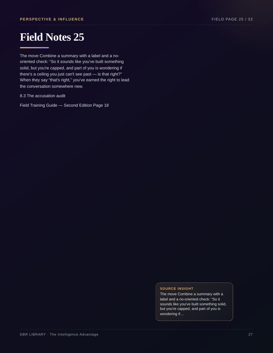 The Intelligence Advantage · page 27