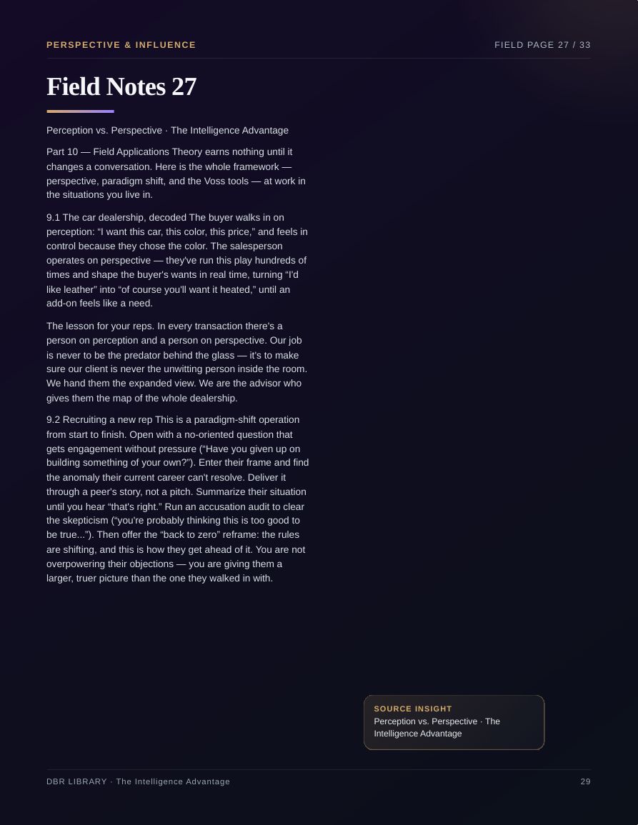 The Intelligence Advantage · page 29