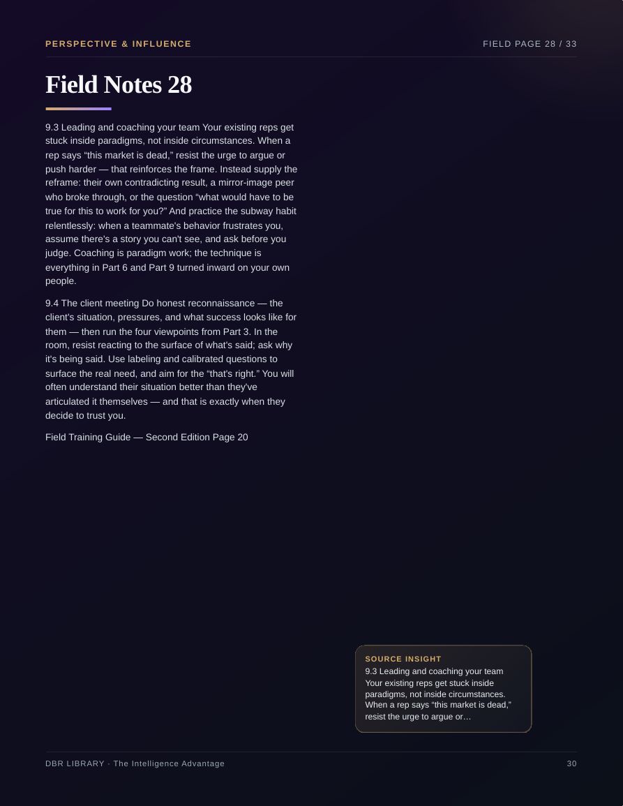 The Intelligence Advantage · page 30