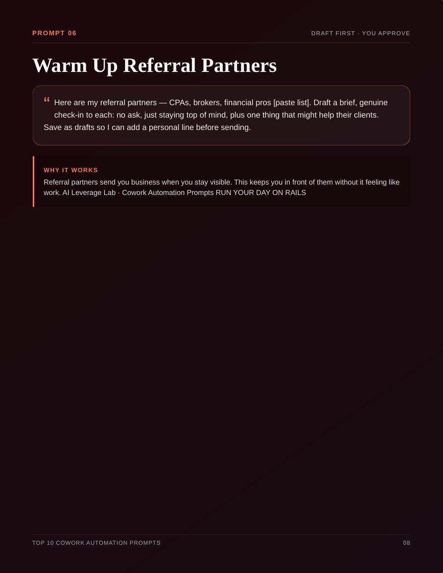Top 10 Cowork Automation Prompts · page 9